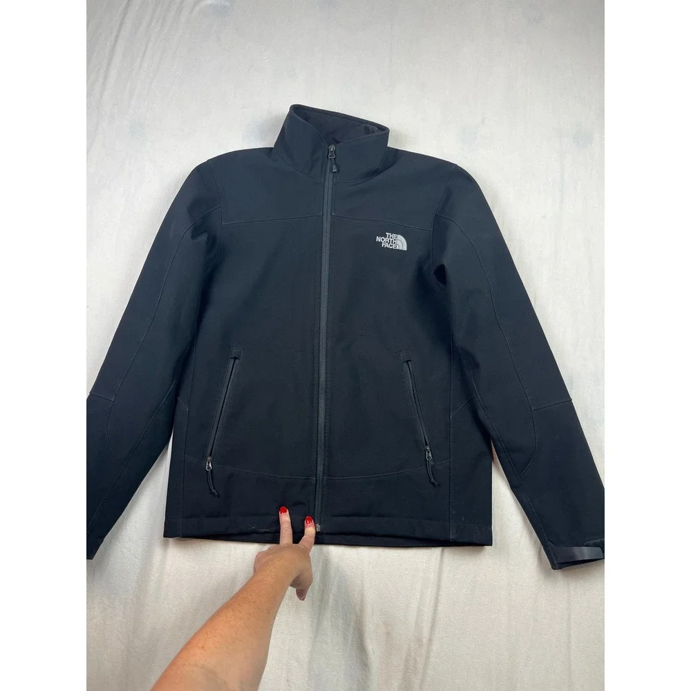 The North Face Mens Cedar Trail Grid Fleece Full Zip Jacket Small Softshell